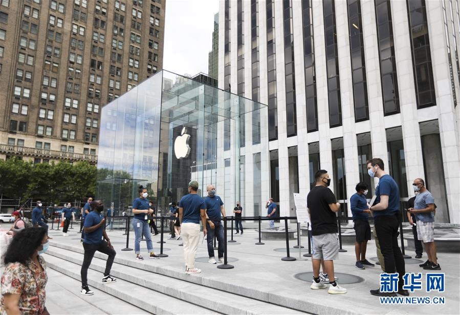 (國(guó)際)(2)紐約市部分蘋果商店“重啟”