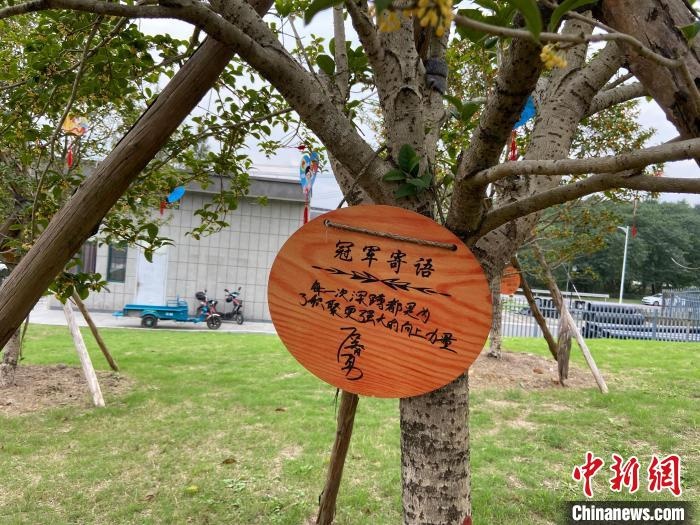 石智勇寫下的寄語?！×植?攝