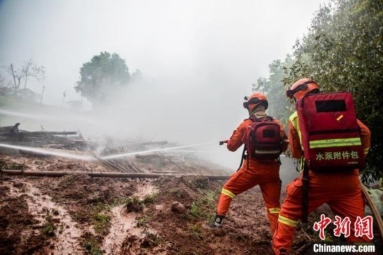 演練現(xiàn)場。瀘州消防供圖