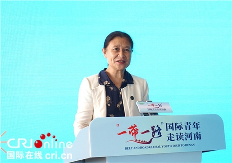 中國(guó)人民對(duì)外友好協(xié)會(huì)二級(jí)巡視員李冬梅致辭。賈親親 攝