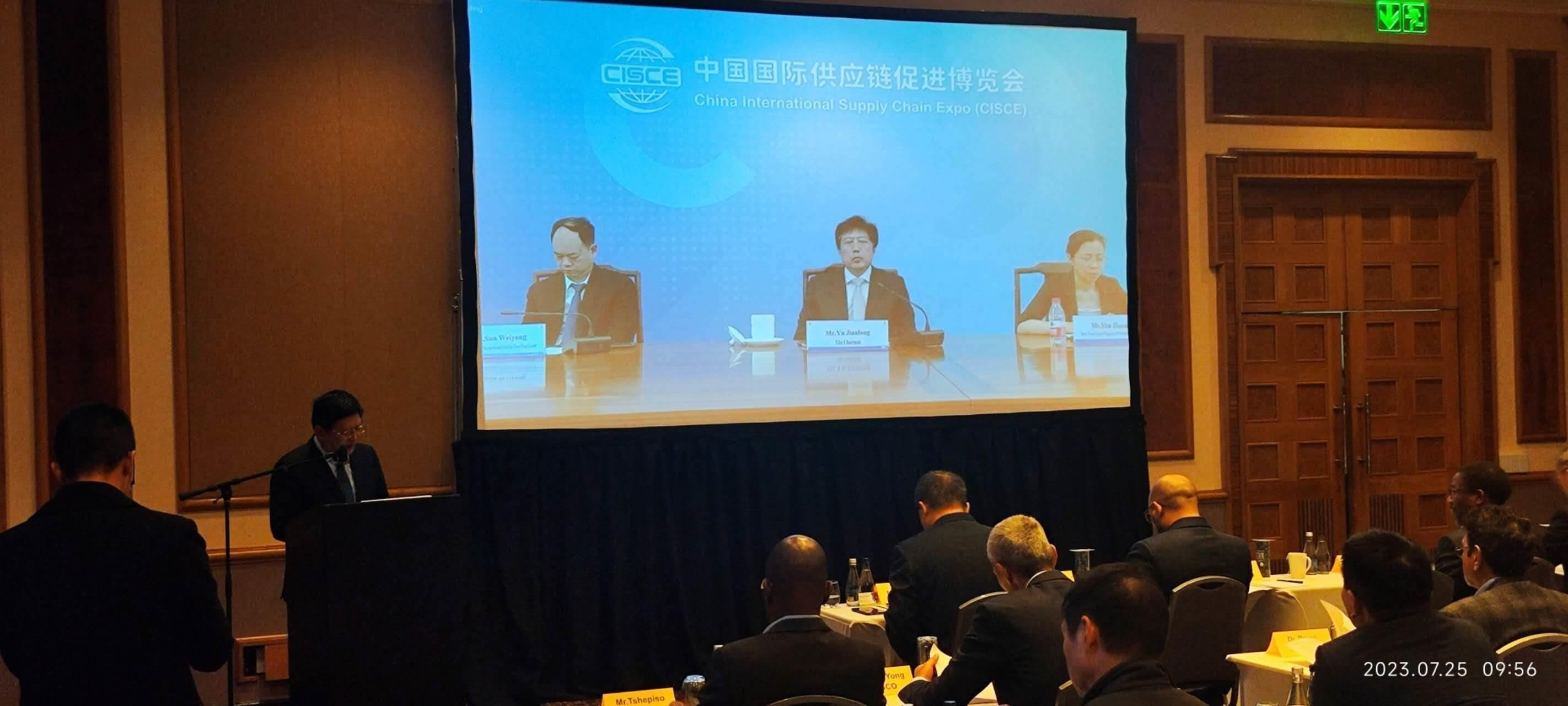 唐中東總領(lǐng)事致辭。圖片來源：貿(mào)促會