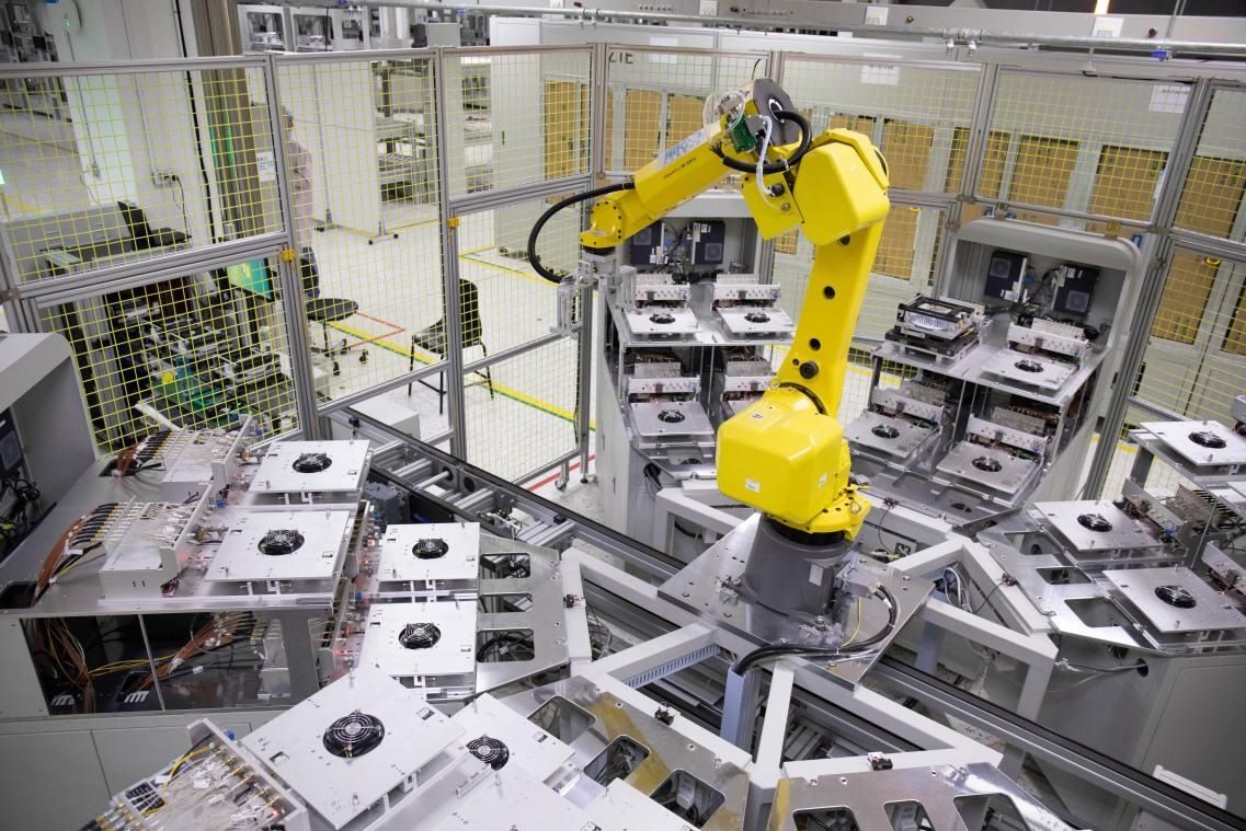 中興通訊“5G全連接智能工廠”。受訪者供圖