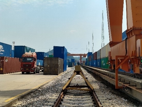 廣州東部公鐵聯(lián)運樞紐（增城西站）。人民網(wǎng) 王雅蝶攝