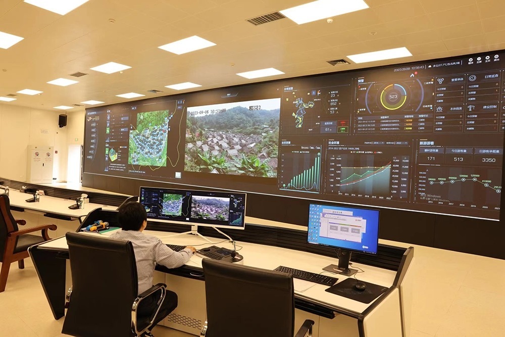 景邁山遺產(chǎn)監(jiān)測(cè)中心。普洱景邁山古茶林保護(hù)管理局供圖