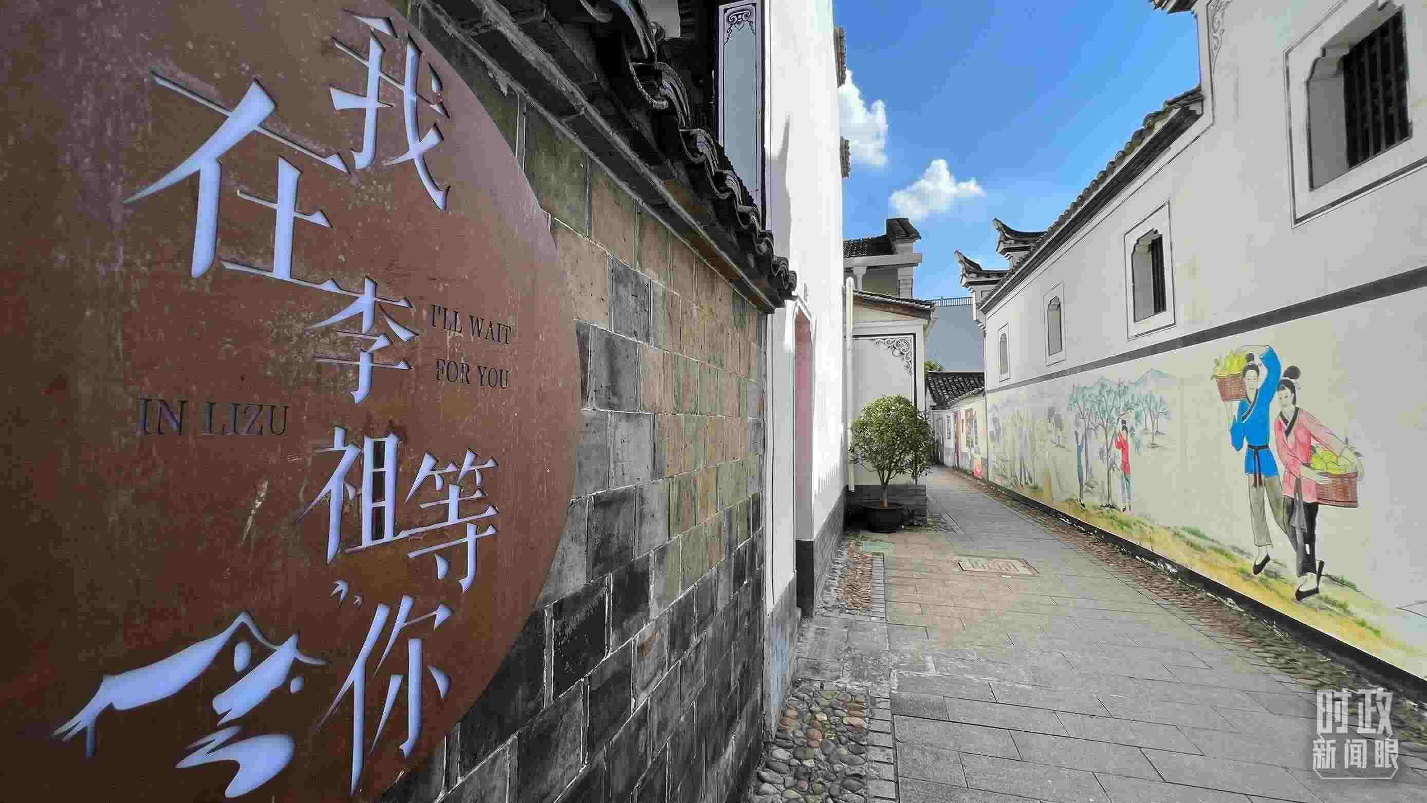 △村內(nèi)干凈整潔的小巷子。（總臺央視記者李煒拍攝）