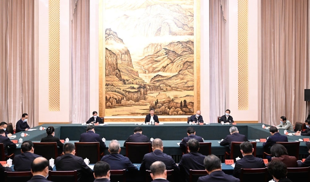  2023年5月17日上午，習近平在西安聽取陜西省委和省政府工作匯報并發(fā)表重要講話。