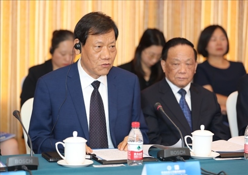 中國社會工作聯(lián)合會會長陳存根致辭。主辦方供圖