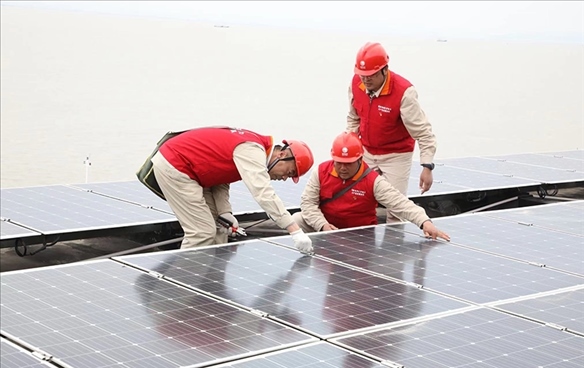 開山島微電網(wǎng)的投運建設。受訪者供圖