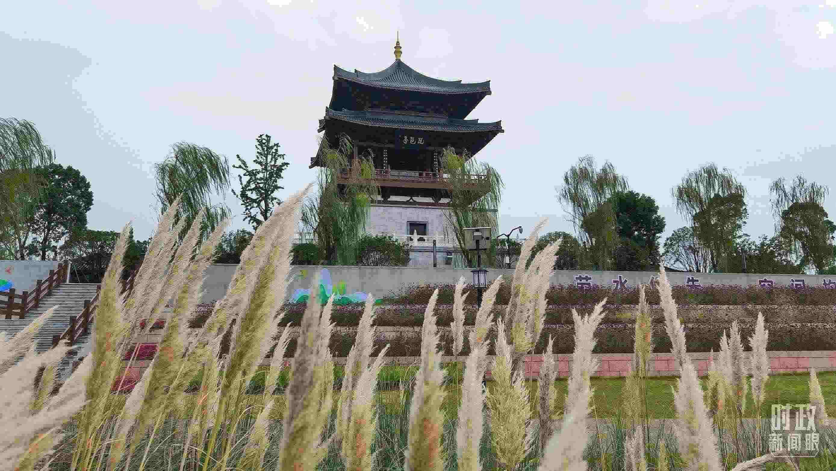 △長江國家文化公園九江城區(qū)段。（總臺央視記者程鋮拍攝）