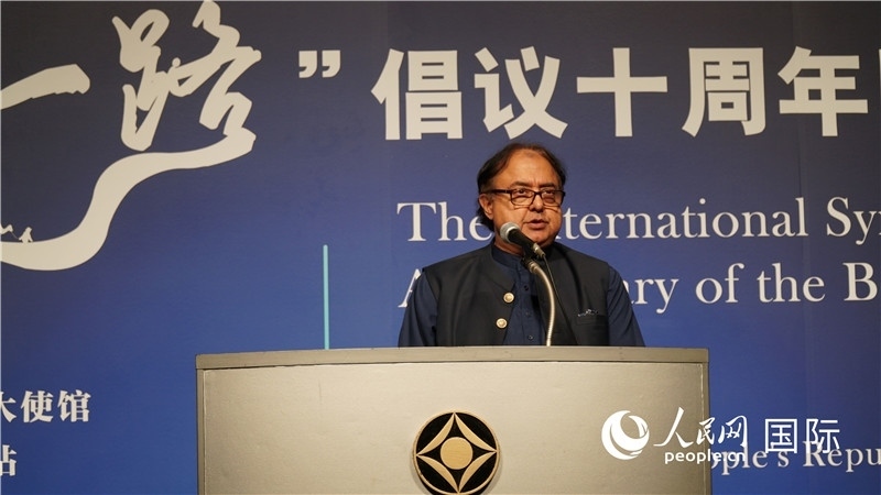 巴基斯坦駐日大使塔拉爾發(fā)言。人民網(wǎng) 蔣曉辰攝