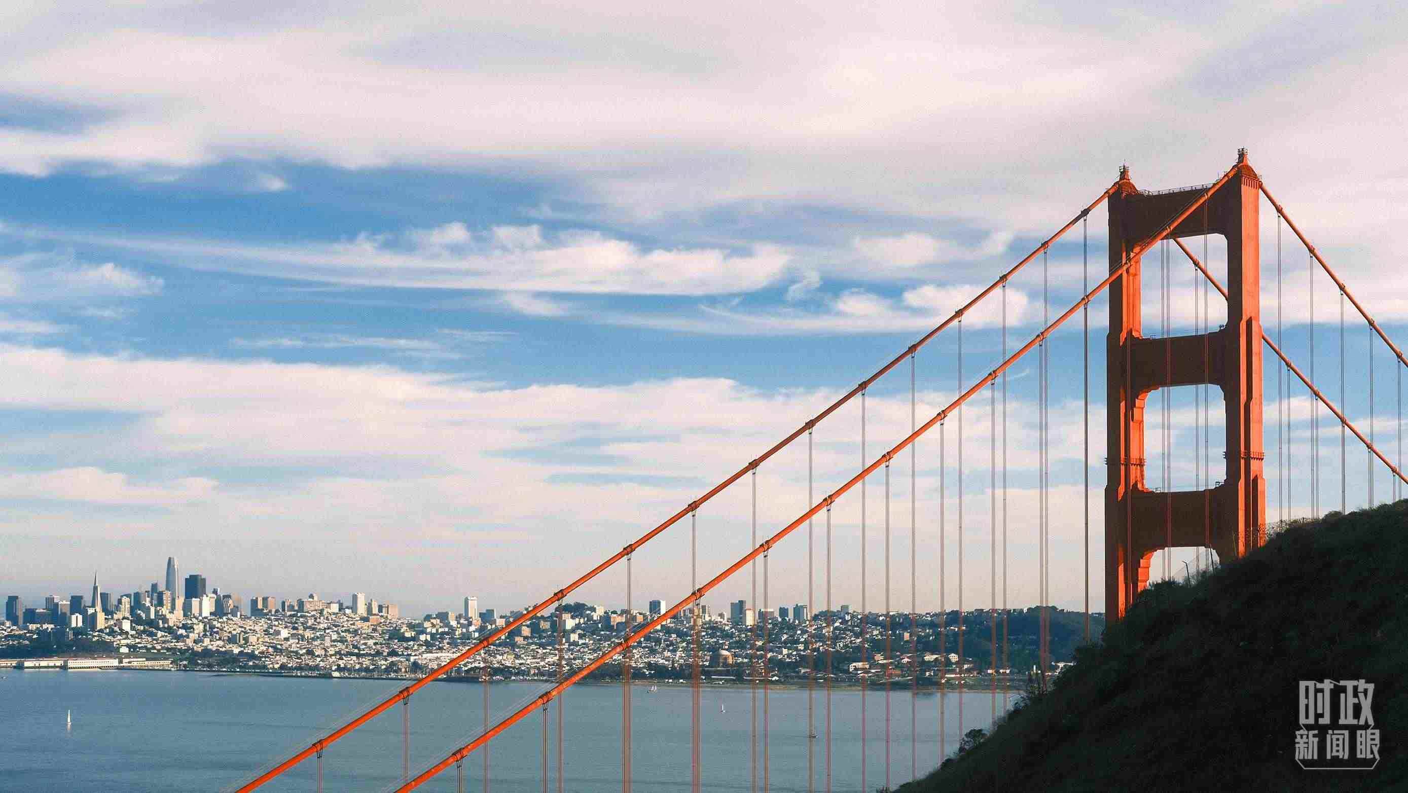 舊金山，金門大橋。（總臺央視記者盧心雨拍攝）