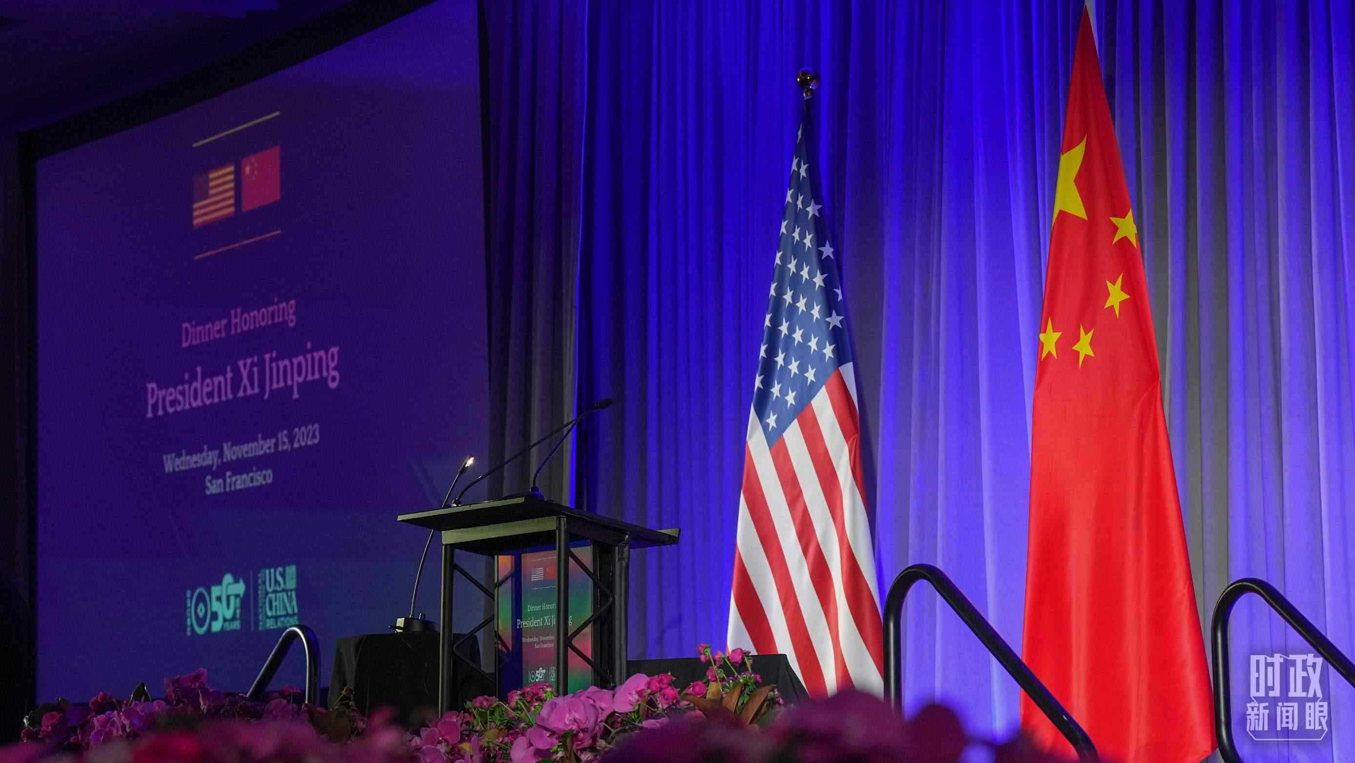 歡迎宴會當(dāng)晚，習(xí)近平在這里發(fā)表演講。（總臺國廣記者李晉拍攝）