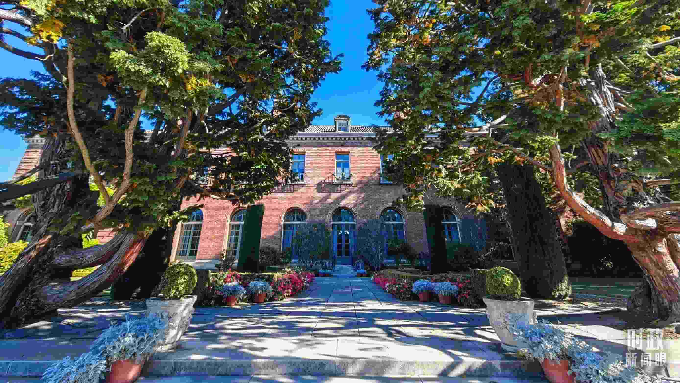 中美元首會晤在斐洛里莊園舉行。（總臺央視記者張曉鵬拍攝）