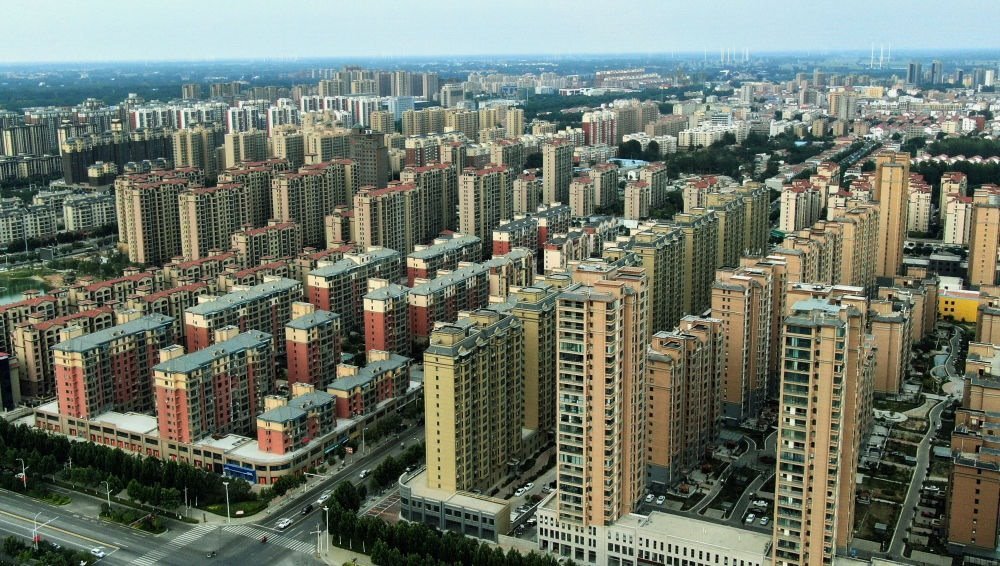 這是2021年6月23日拍攝的蘭考縣縣城（無人機(jī)照片）。新華社記者 李安 攝