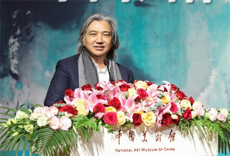 吳為山致辭。主辦方供圖