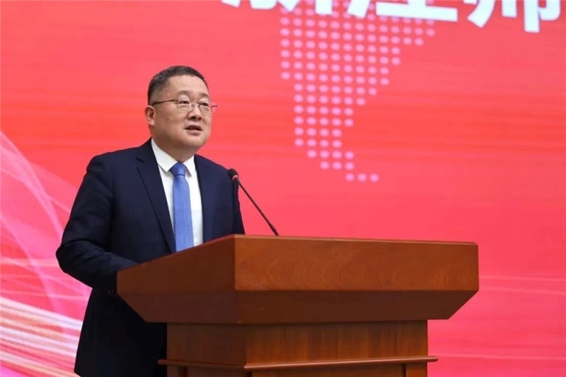 浙江師范大學(xué)黨委書記鄭孟狀致辭。主辦方供圖
