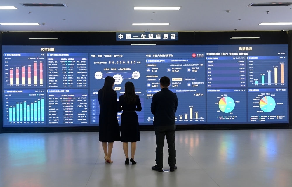 中國(guó)—東盟信息港股份有限公司展廳。