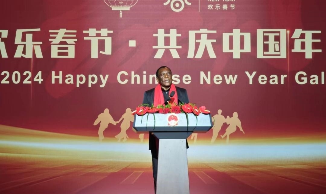 南非駐華大使謝勝文閣下致辭。中國駐南非大使館供圖