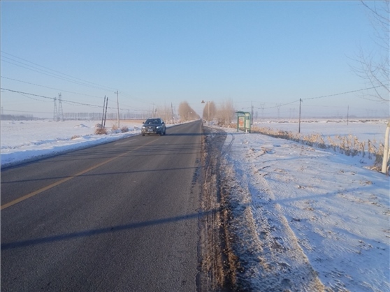 連接德惠市與太興村的德前公路寬闊通暢。德惠市委宣傳部供圖