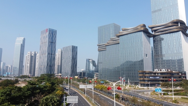 2024年1月1日，廣東珠海，橫琴粵澳深度合作區(qū)樓群。