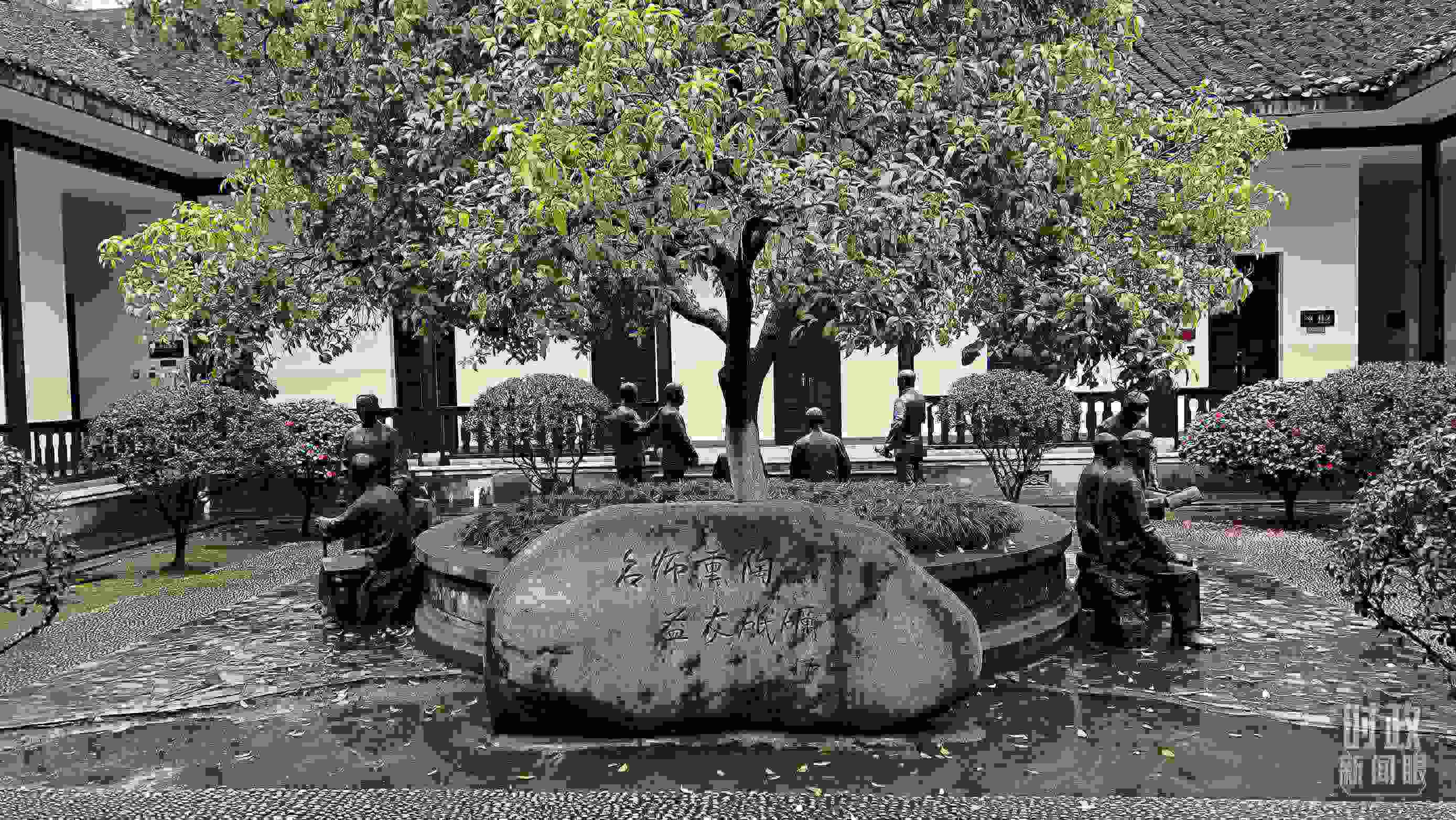 △湖南第一師范學(xué)院（城南書(shū)院校區(qū)）。（總臺(tái)央視記者覃思拍攝）