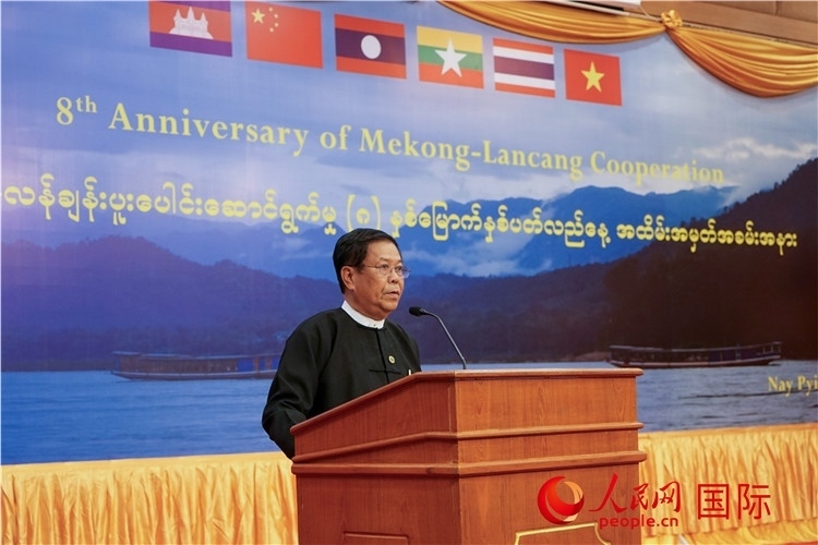 緬甸副總理兼外交部長丹穗致辭。人民網(wǎng)記者 謝佳君攝