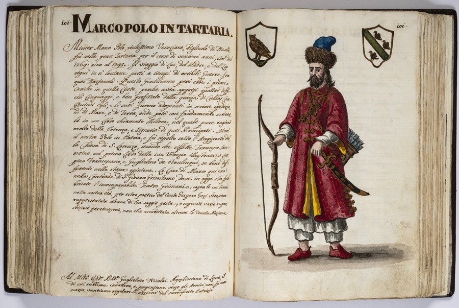 “馬可·波羅的世界”展覽的部分展品。威尼斯市立博物館基金會(huì)供圖