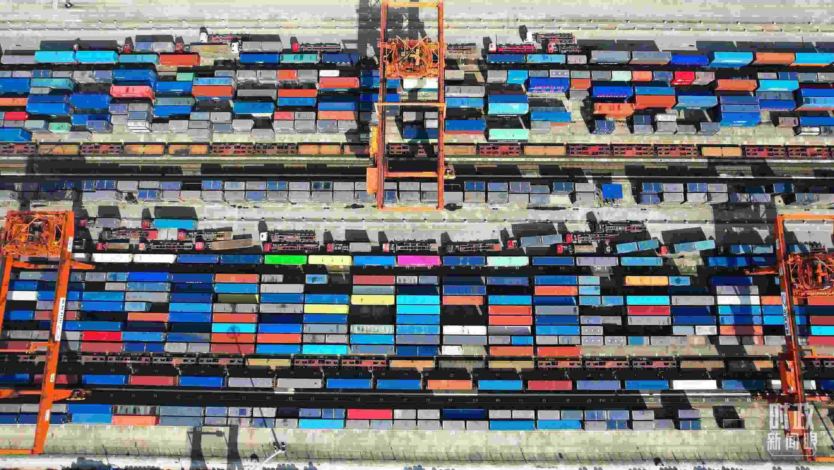 △重慶國際物流樞紐園區(qū)。（總臺記者楊洋拍攝）