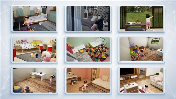 通用智能人“通通”可以自主應對多變的場景。受訪者供圖