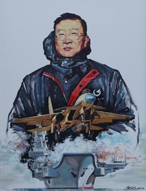 《羅陽(yáng)》油畫(huà)。校方供圖