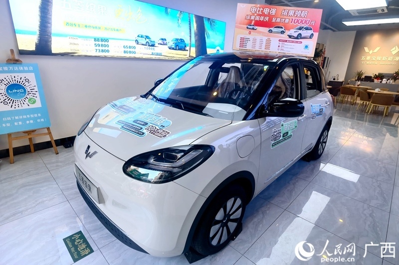 五菱汽車推出置換補(bǔ)貼。人民網(wǎng)記者 陳燕攝
