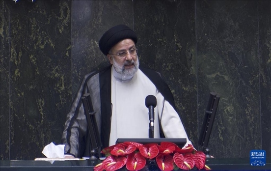 據(jù)伊朗邁赫爾通訊社20日報道，伊朗總統(tǒng)萊希在直升機(jī)事故中遇難。這是2021年8月5日拍攝的易卜拉欣·萊希的資料照片。 新華社發(fā)（賈瓦德攝）