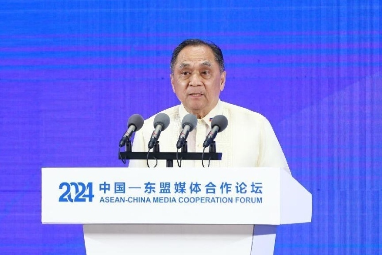 吉米致辭。中國外文局供圖