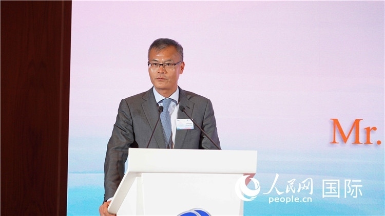 中國(guó)駐南非使館鄭冰開(kāi)公使發(fā)言。 人民網(wǎng) 張茜 攝