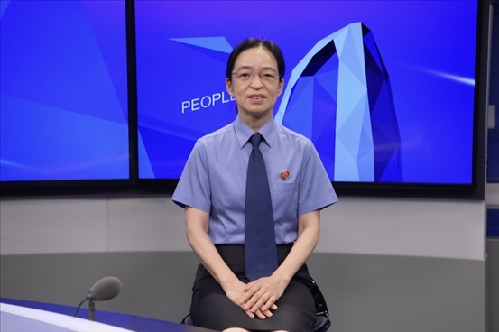 最高人民檢察院行政檢察廳二級高級檢察官張立新。人民網(wǎng)記者 王曉嘯攝