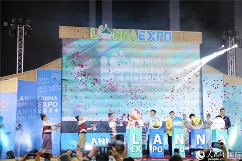 7月9日，2024年蘭納博覽會(huì)開幕式在清邁國(guó)際會(huì)展中心舉行。人民網(wǎng)記者楊一攝