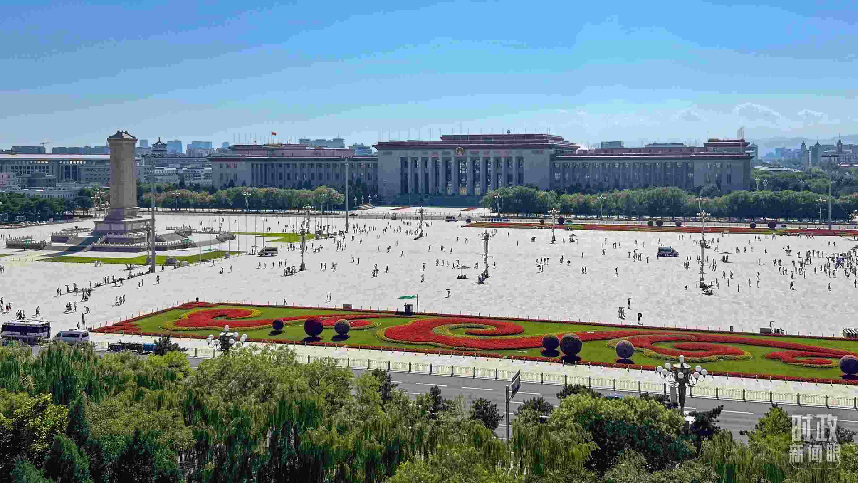 △北京天安門廣場。（總臺央視記者蔣碩拍攝）