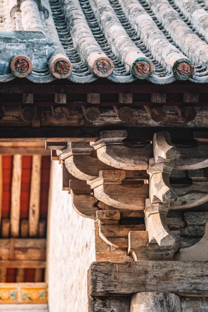 高平市古建資圣寺斗拱結(jié)構(gòu)。王劍攝