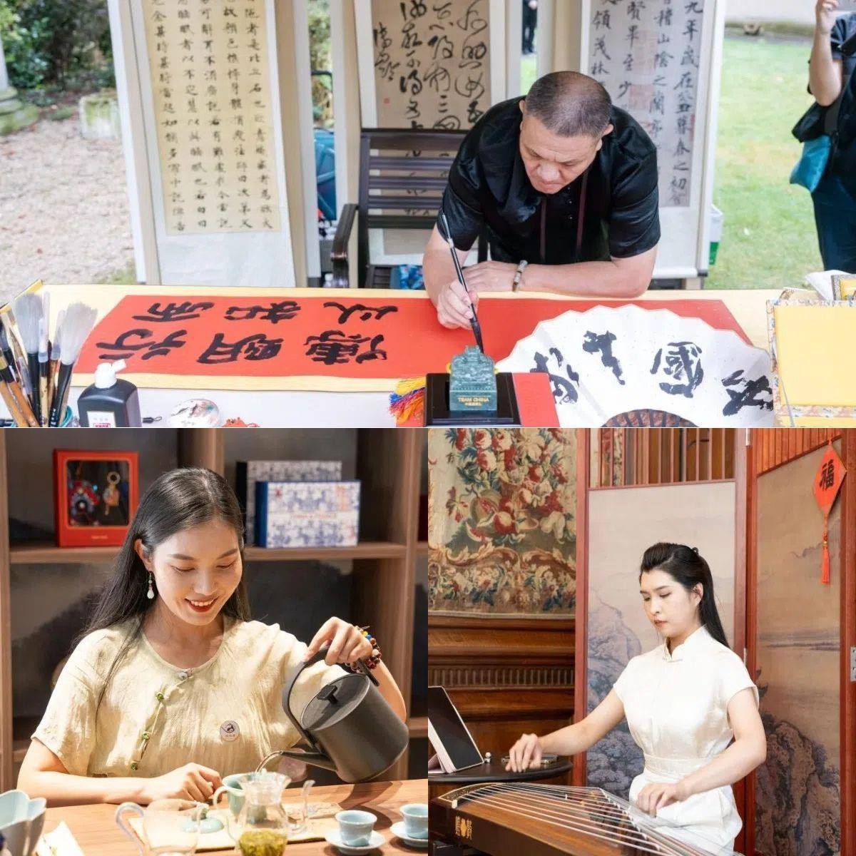 中國非遺與傳統(tǒng)文化展區(qū)引人入勝。 “中國之家”供圖