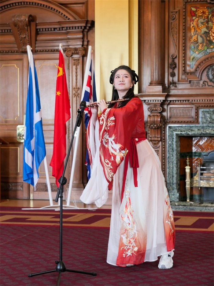 《長城魂》在愛丁堡市政廳演出。主辦方供圖