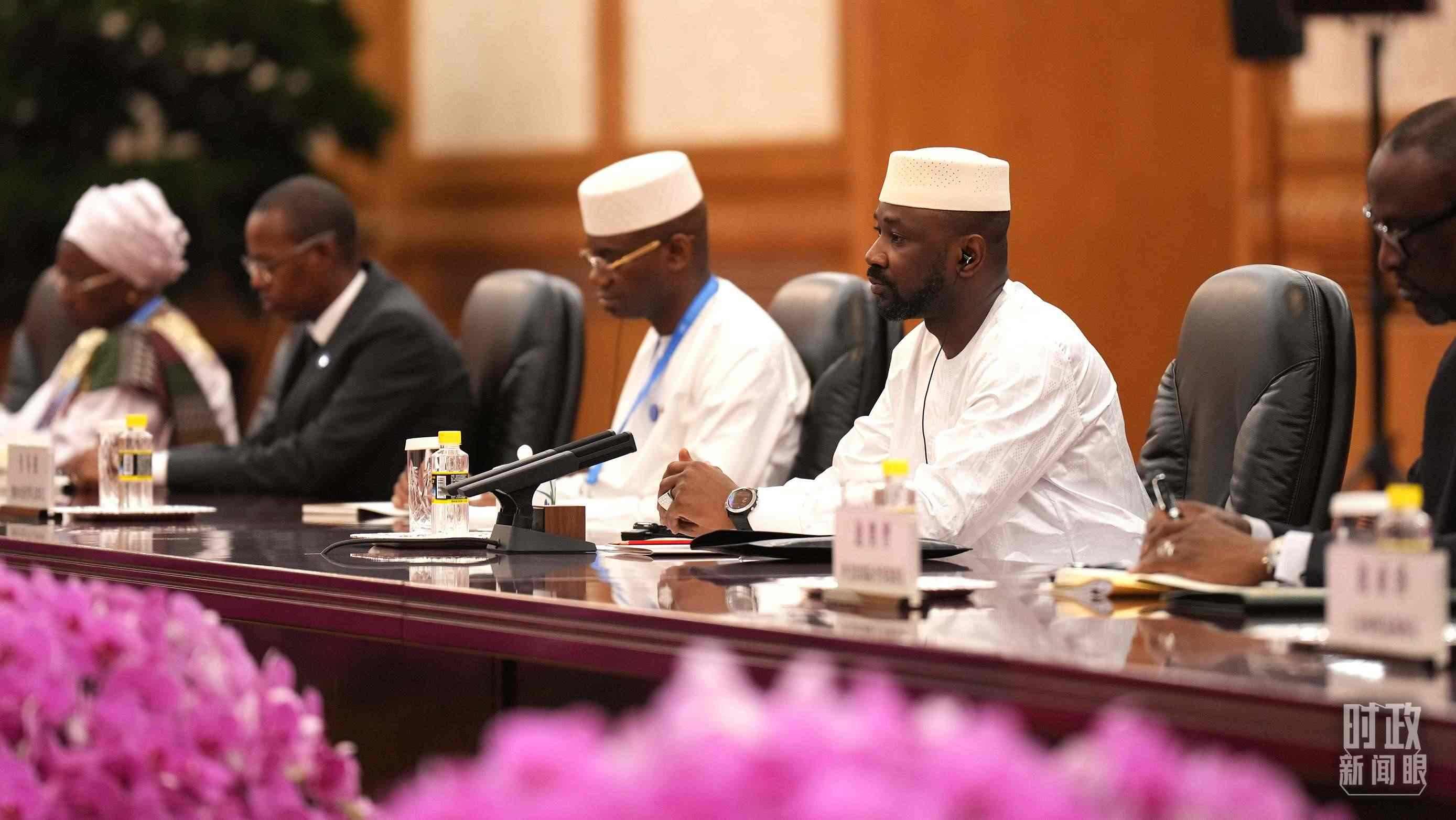 △馬里總統(tǒng)戈伊塔。（總臺記者李晉拍攝）