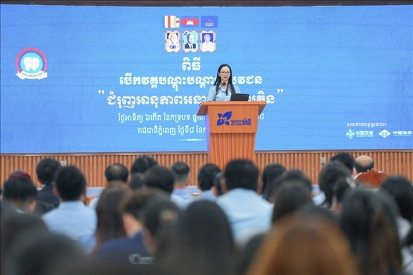 占尼莫在開(kāi)幕式致辭。活動(dòng)主辦方供圖