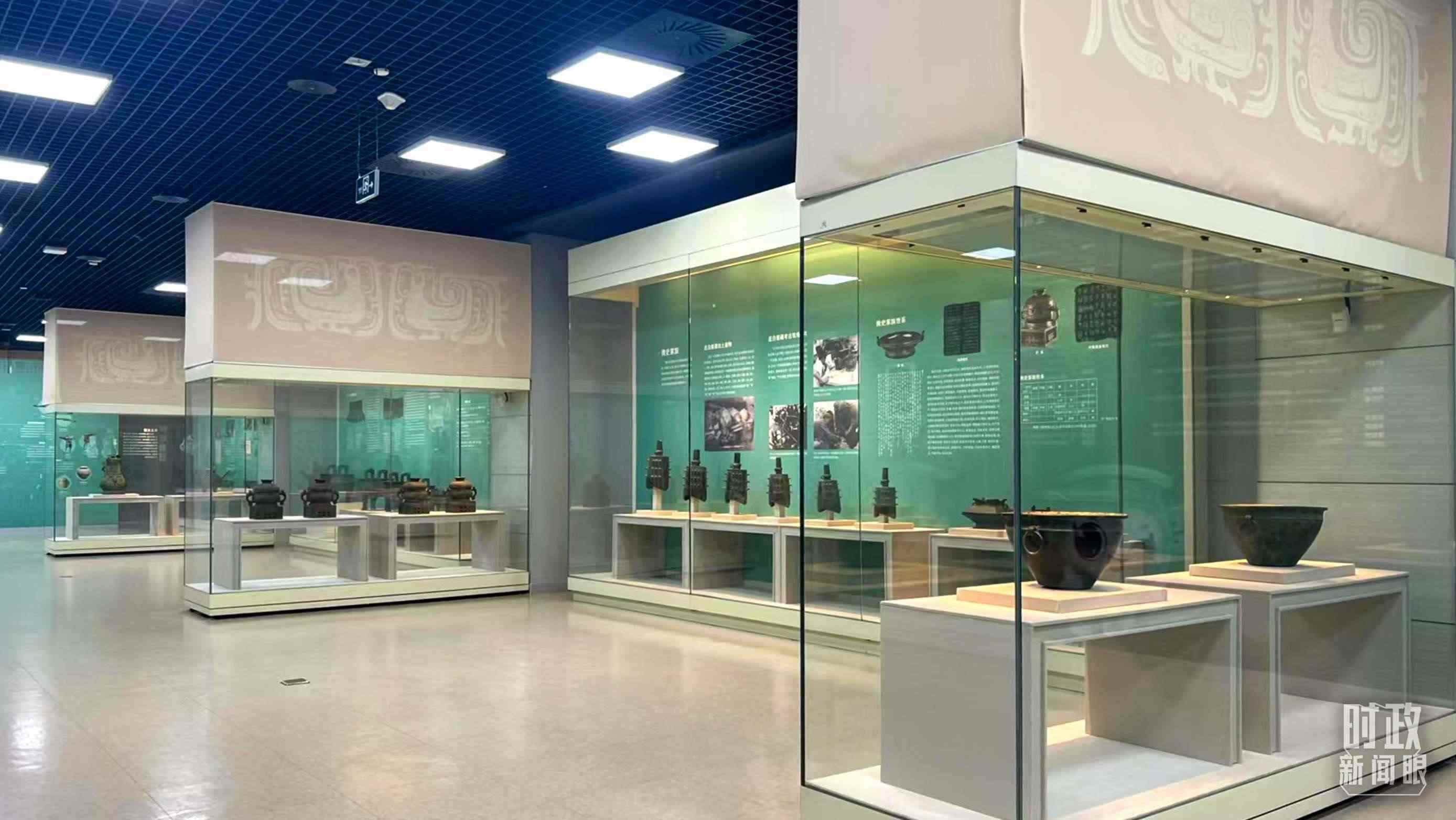 △ 寶雞青銅器博物院內(nèi)展陳。（總臺記者崔剛拍攝）