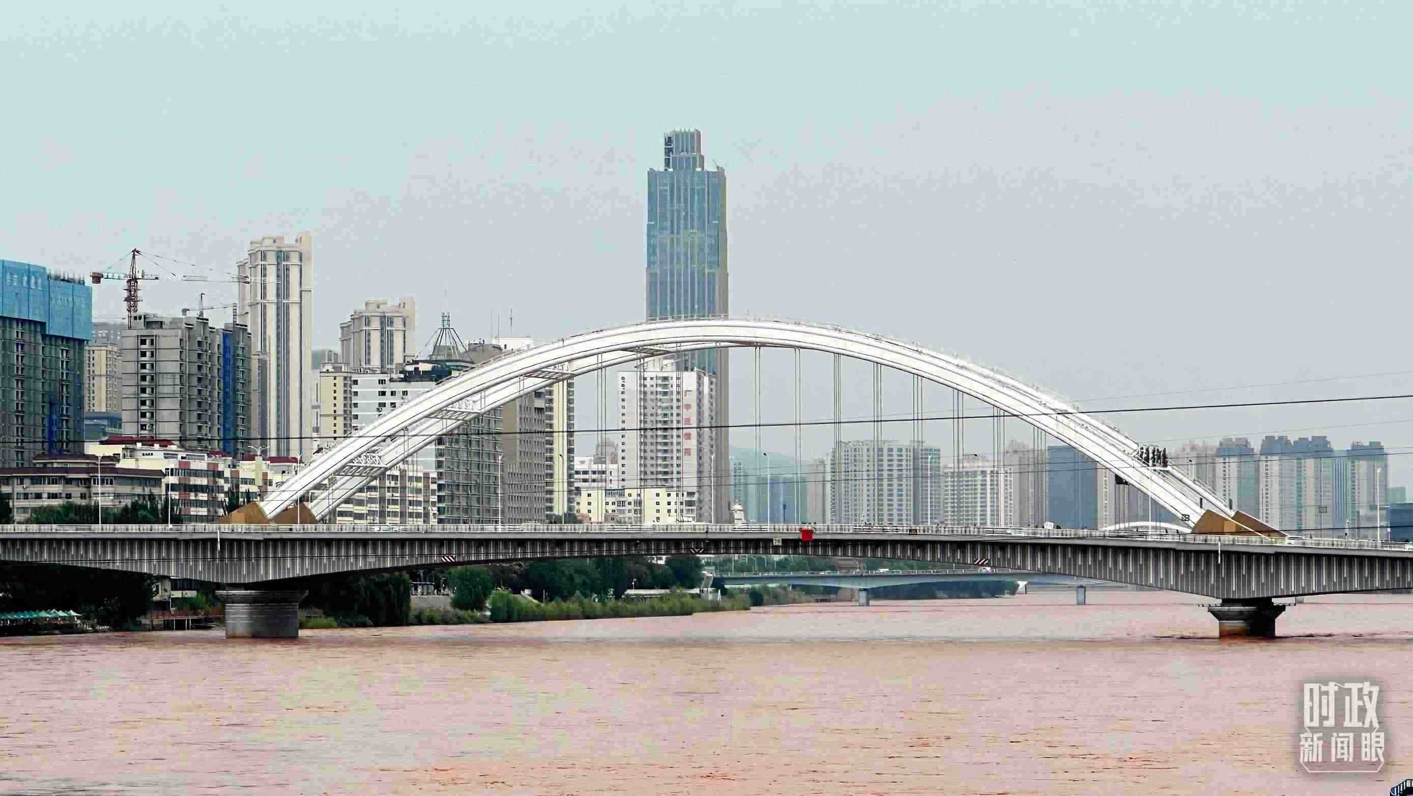 △黃河蘭州段。（總臺央視記者范一鳴拍攝）