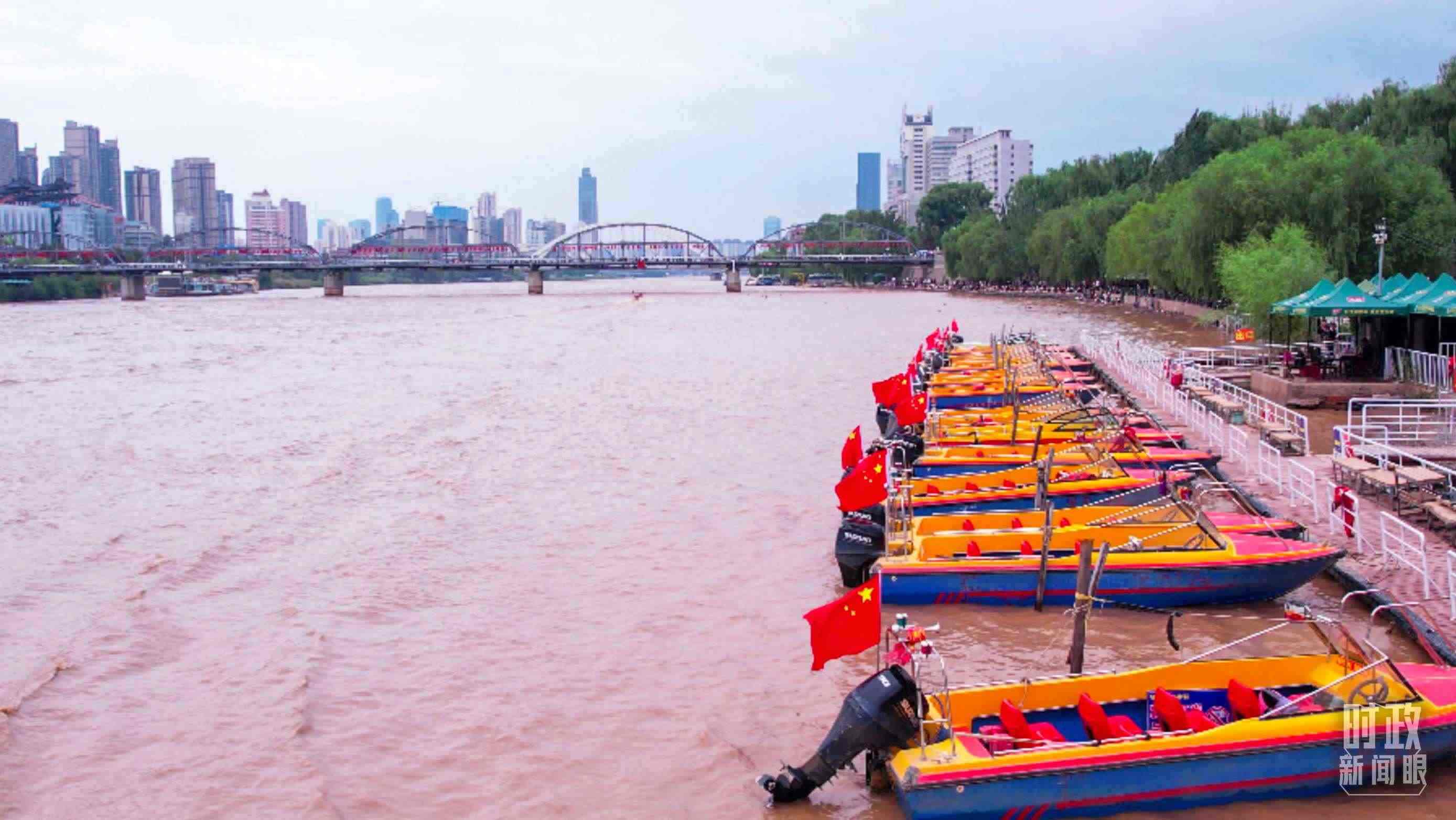 △黃河蘭州段。（總臺記者張吉瑞拍攝）