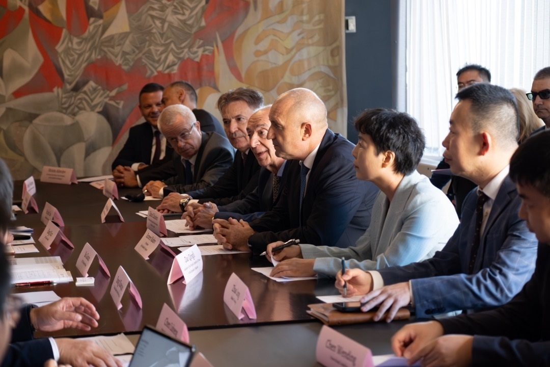 會議現(xiàn)場。中國駐保加利亞大使館供圖。