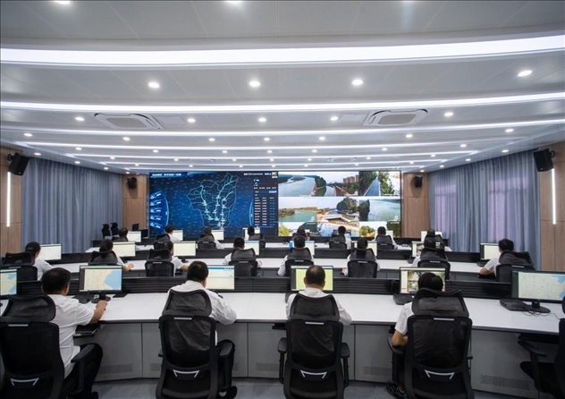 位山灌區(qū)智慧調(diào)度中心 。受訪者供圖