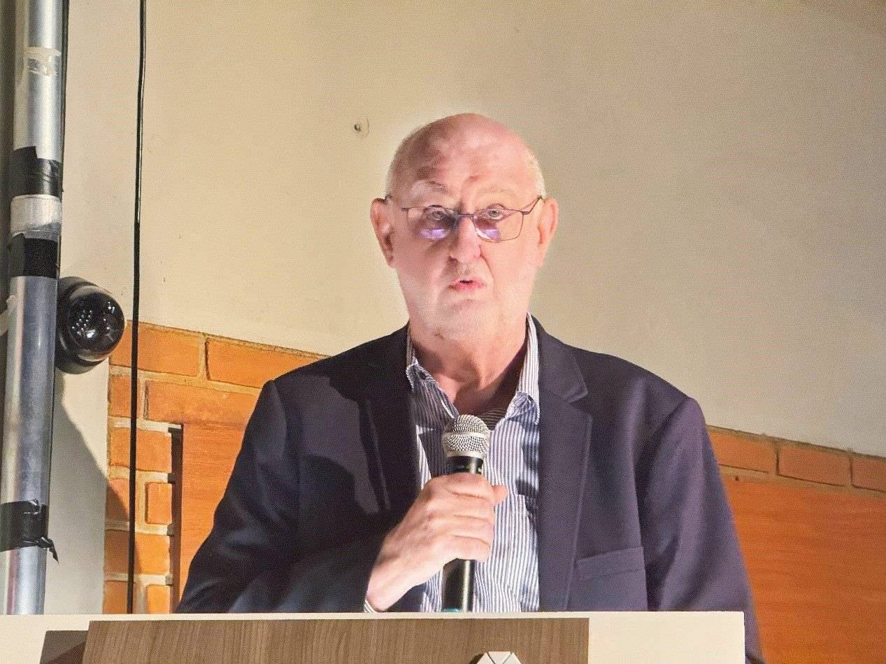 圣保羅州立大學(xué)孔子學(xué)院巴方院長(zhǎng)保利諾在活動(dòng)中致辭。圣保羅州立大學(xué)孔子學(xué)院供圖