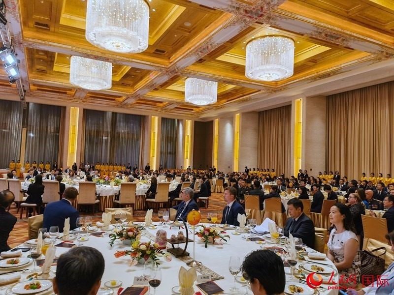 慶祝中俄建交75周年招待會(huì)在京舉行。人民網(wǎng)記者 李明琪攝