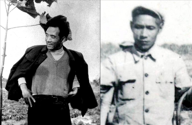 拼版照片：左圖為焦裕祿資料照片；右圖為谷文昌資料照片。